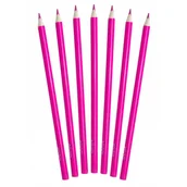 Kredki, ołówki, pastele i pisaki - Kredki ołówkowe trójkątne Shan Różowe 12 sztuk - miniaturka - grafika 1