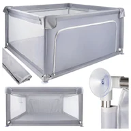 Łóżeczka i kojce - Kojec dla dzieci suchy basen plac zabaw mocowany na przyssawkach 120x120cm - miniaturka - grafika 1