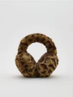 Czapki damskie - Reserved - Nauszniki ze sztucznego futerka - brązowy - miniaturka - grafika 1