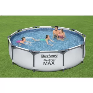 Bestway Basen Max Pro stelażowy owalny 305x76cm 981797 - Baseny ogrodowe - miniaturka - grafika 4