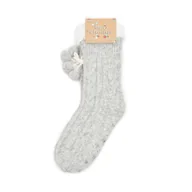 Półbuty damskie - Cropp - Świąteczne ciepłe skarpety - Jasny szary - miniaturka - grafika 1