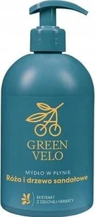 Green Velo Róża I Drzewo Sandałowe Nawilżające Mydło Do Rąk W Płynie 500 ml - Mydła - miniaturka - grafika 1