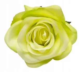 RÓŻA SZTUCZNA główka kwiatowa wyrobowa do STROIKA bukietu dekoracji ZIELONA - Sztuczne kwiaty - miniaturka - grafika 1