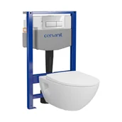 Stelaże i zestawy podtynkowe do WC - Zestaw podtynkowy WC Cromo chrom Cersanit - miniaturka - grafika 1