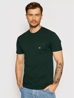 Koszulki męskie - Vans T-Shirt Woven Patch Pocke VN0A5KD9 Zielony Regular Fit - grafika 1