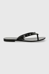 Melissa japonki MELISSA HARMONIC STUDS II AD damskie kolor czarny na płaskim obcasie M.35734.R976 - Klapki i japonki damskie - miniaturka - grafika 1