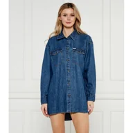 Koszule damskie - Guess Jeans Jeansowa koszula Oversize fit - miniaturka - grafika 1