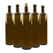Domowy wyrób alkoholu - 5 szt Butelki na oliwę olej ocet syrop soki DORICA 750 ml + zakrętki - miniaturka - grafika 1