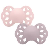 Smoczki uspokajające - Smoczek anatomiczny Bibs Infinity M (6+) Blossom/Dusky Lilac 2-pak - miniaturka - grafika 1