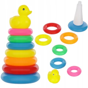 Lt380 Piramida Montessori Kaczka Układanka Kółek - Zabawki sensoryczne Lt380 Piramida Montessori Kaczka Układanka Kółek - Zabawki sensoryczne - miniaturka - grafika 1