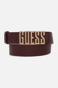 Guess pasek MERIDIAN damski kolor bordowy BW9113 P4235 - Paski - miniaturka - grafika 1