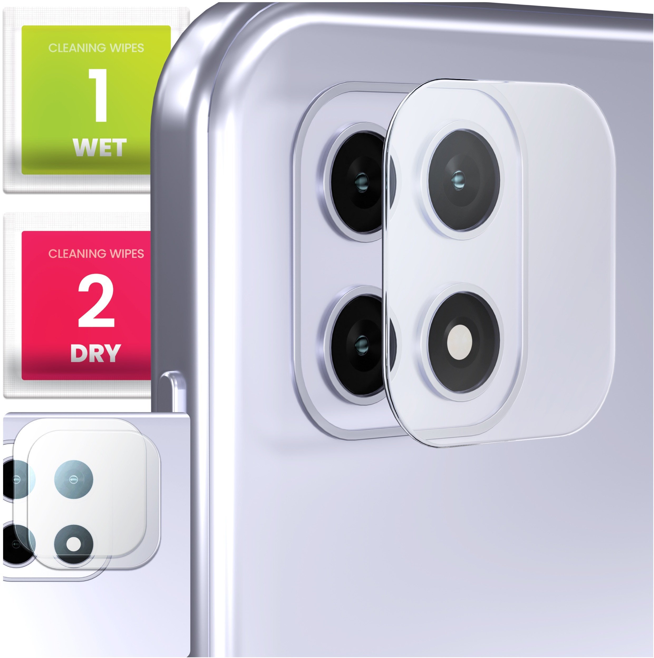2-PAK Szkło Na Aparat Do Samsung Galaxy A22 5G Hartowane, Na Obiektyw, 9H