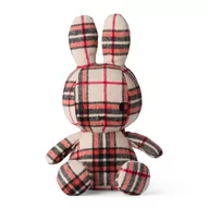 Maskotki i pluszaki - Miffy Króliczek w kratkę RED / CREAM BEIGE przytulanka 23 cm - miniaturka - grafika 1