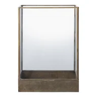 Dekoracje domu - House Nordic Dekoracyjna latarnia Manali, metal/szkło, antyczna miedź - miniaturka - grafika 1