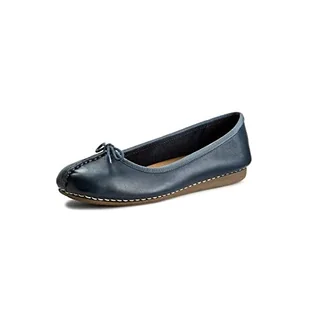 Clarks Baleriny damskie Freckle Ice_zamknięte, niebieski - niebieski - 39 eu - Moda i Uroda OUTLET - miniaturka - grafika 1