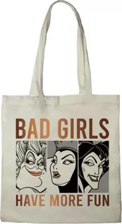 Torebki damskie - Disney TOTE BAG VILLAINS", REFERENCJA : BWDVILNBB009, ECRU, 38 X 40 CM - grafika 1