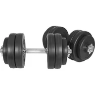 Hantle i ciężarki - Gorilla Sports Zestaw Hantli Z Powłoką Z Tworzywa Sztucznego, 30 Kg, 10000079 - miniaturka - grafika 1