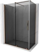 Kabiny prysznicowe - Mexen Velar kabina prysznicowa rozsuwana 150x70 cm, grafit, różowe złoto - 871-150-070-41-60 - miniaturka - grafika 1