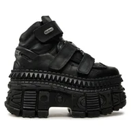 Glany damskie - Glany NEW ROCK M-WALL285-S1 Czarny - miniaturka - grafika 1