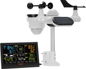 Stacje pogodowe - Stacja pogodowa VEVOR 7 w 1 Bezprzewodowa stacja pogodowa z czujnikiem zewnętrznym Kolorowy wyświetlacz 7,5" Zegar atomowy RCC do pomiaru kierunku wiatru Prędkość wiatru Ciśnienie powietrza Temperatura i wilgotność wewnętrzna/zewnętrzna Faza księżyca - miniaturka - grafika 1