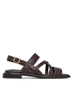 Sandały damskie - Clarks Sandały Ariany Strap 26185801 Brązowy - miniaturka - grafika 1