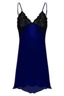 Piżamy damskie - HALKA EVELYN SATYNA GRANAT - D Karen - miniaturka - grafika 1