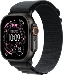 Apple Watch Ultra 3 GPS + Cellular 49mm Black Titanium Alpine Loop M Czarny - Smartwatch - miniaturka - grafika 1