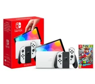 Konsole Nintendo - Nintendo Switch OLED Biały + Super Mario Odyssey - miniaturka - grafika 1