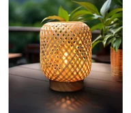 Lampy stojące - Solight WO3107 - LED Dekoracyjna lampa stołowa LED/2xAAA rattan - miniaturka - grafika 1