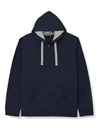 Kurtki męskie - HRM Męska kurtka z kapturem I Premium bluza z kapturem męska z kontrastową wyściółką wewnętrzną, basic Hoodie z zamkiem błyskawicznym, wysokiej jakości i ekologiczna odzież męska, grantowy, XXL - miniaturka - grafika 1