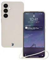 Etui i futerały do telefonów - Bizon Silikonowe etui z pierścieniem magnetycznym Case Silicone Magnetic do Galaxy S25 Plus / S24 Plus, beżowe - miniaturka - grafika 1
