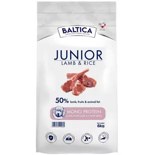 Baltica Junior Lamb & Rice Jagnięcina z ryżem 6kg L/XL - Sucha karma dla psów - miniaturka - grafika 1