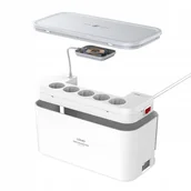 Listwy zasilające - Listwa zasilająca z organizerem, 5x AC, 3x USB, LDNIO SN5309W, 2500W (biała) - miniaturka - grafika 1