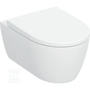Zestaw wiszącej miski WC Geberit iCon, lejowa, ukryte mocowania, TurboFlush, z deską sedesową - Miski WC - miniaturka - grafika 1