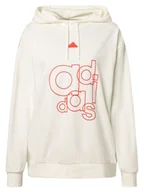 Swetry damskie - adidas Sportswear Damski sweter z kapturem Kobiety biały nadruk, XS - miniaturka - grafika 1