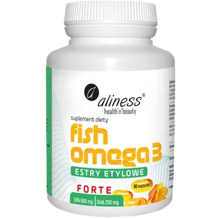 Aliness Fish Omega 3 Forte Estry 500/250 mg, 60 kapsułek - Serce i układ krążenia - miniaturka - grafika 1