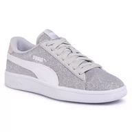 Buty dla dziewczynek - PUMA Dziewczęce sneakersy Smash V2 Glitz Glam Jr, Pearl Pink Puma White, 39 EU - miniaturka - grafika 1