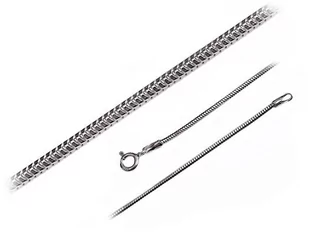 Łańcuszek srebrny wąż prawdziwy (140) ml242 - 60 cm - Łańcuszki - miniaturka - grafika 1