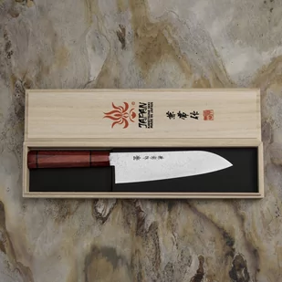 Kanetsune Minamo-kaze Nóż Santoku 18 cm - Noże kuchenne - miniaturka - grafika 2