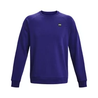 Bluzy męskie - Bluza męska Under Armour Rival Fleece Crew niebieska 1357096-468 XS - miniaturka - grafika 1