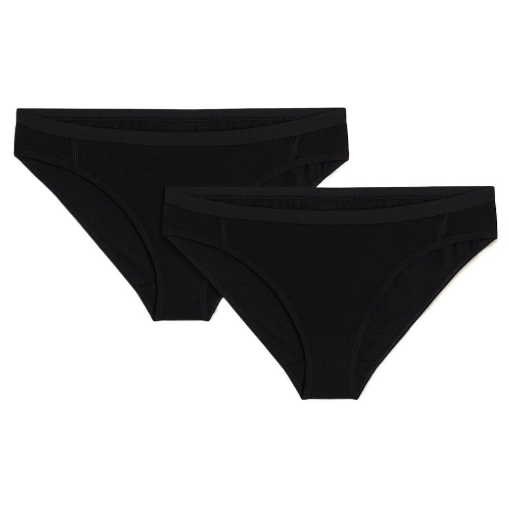 Majtki damskie Icebreaker 150 Siren Bikini 2 Pack Black XL