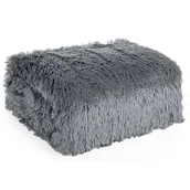 Koce - Koc EUROFIRANY D91 Tifany 1 150 x 200 cm Szary - miniaturka - grafika 1