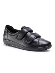 Ecco Półbuty Soft 2.0 20651356723 Czarny - Espadryle damskie - miniaturka - grafika 1