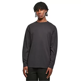 Urban Classics Męska bluza Heavy Oversized Garment Dye z długim rękawem, męska bluza z wyciętymi ramionami i normalnym dopasowaniem, dostępna w rozmiarach S-5XL, czarny, 3XL - Bluzy męskie - miniaturka - grafika 1