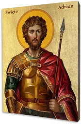 Ikona Święty Adrian - Ikony i obrazy sakralne Ikona Święty Adrian - Ikony i obrazy sakralne - miniaturka - grafika 1