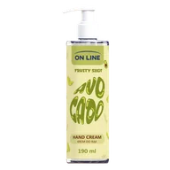 Kremy i maski do rąk - On Line Fruity Shot Avocado, krem do rąk, 190 ml - miniaturka - grafika 1