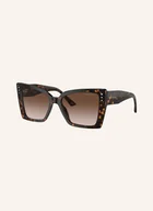 Okulary przeciwsłoneczne - Jimmy Choo Okulary Przeciwsłoneczne jc5001b Z Ozdobnymi Kamykami braun - miniaturka - grafika 1