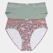 Majtki damskie - Majtki z wysokim stanem Hally 2-pak - miniaturka - grafika 1