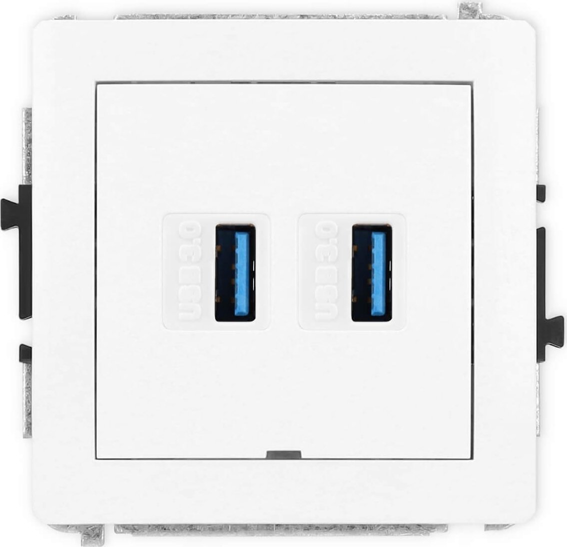 Karlik Gniazdo podwójne 2xUSB A-A 3.0 Karlik Deco DGUSBBO-6 bez pola opisowego białe
