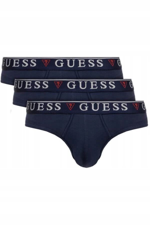 SLIPY MĘSKIE GUESS U97G00 JR003 GRANATOWE - M